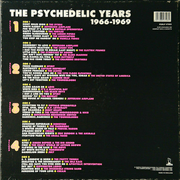 Various – The Psychedelic Years (box)