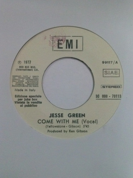 Jesse Green / Deep Purple – Come With Me / Smoke On The Water / Woman From Tokyo - (7"- juke box)