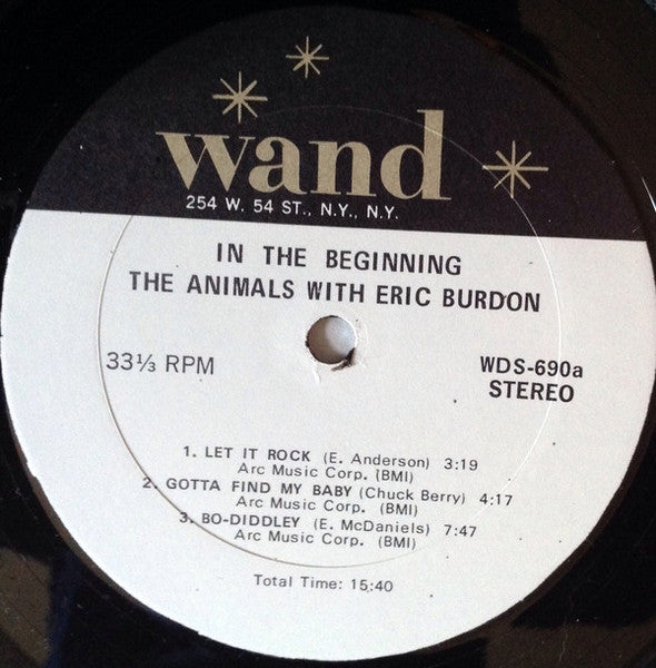 The Animals With Eric Burdon ‎– In The Beginning