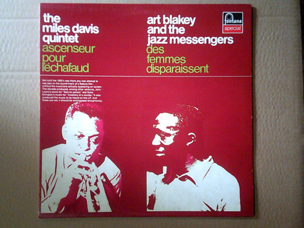 The Miles Davis Quintet / Art Blakey And The Jazz Messengers – Ascenseur Pour L'Echafaud  Des Femmes Disparaissent