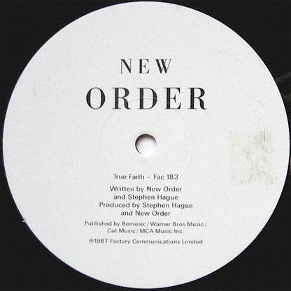 New Order - True Faith / 1963
