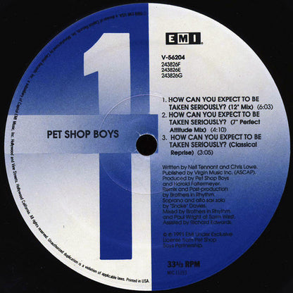 Pet Shop Boys - How Can You Expect To Be Taken Seriously?