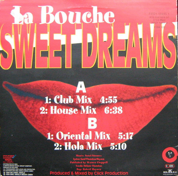 La Bouche - Sweet Dreams (Hola Hola Eh)