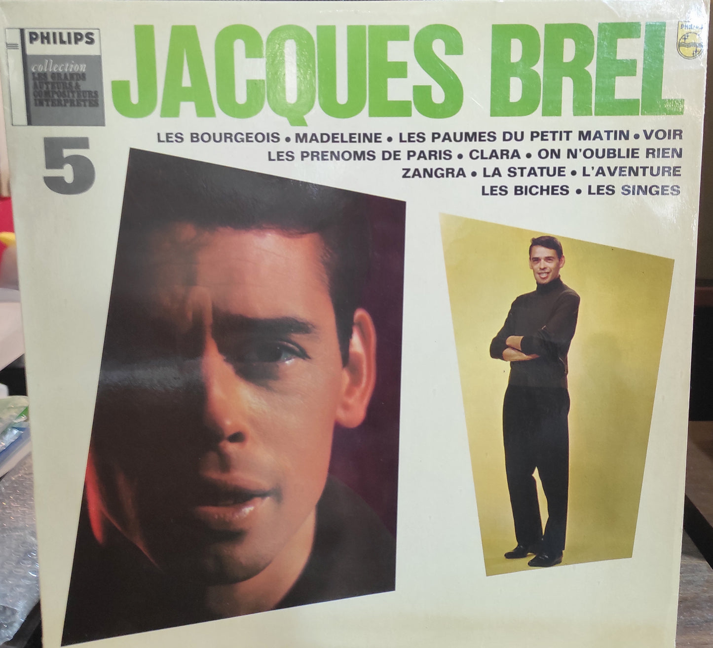 Jacques Brel - 5 / Collection Les Grands Auteurs & Compositeurs Interpretes