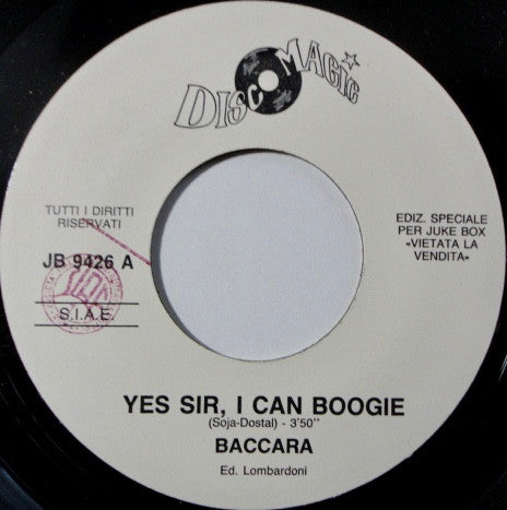 Baccara / Repeat – Yes Sir, I Can Boogie / Cut And Do It! - (7")