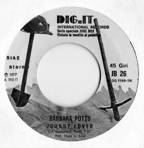 Barbara Potts / Tony Clement's Orchestra – Johnny Lover / I'm Feeling Down - (7")