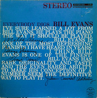 Bill Evans Trio ‎– Everybody Digs Bill Evans