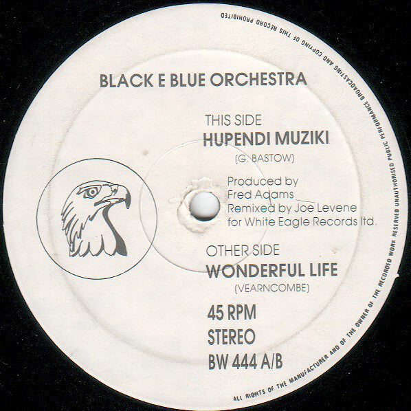 Black E Blue Orchestra ‎– Wonderful Life / Hupendi Muziki