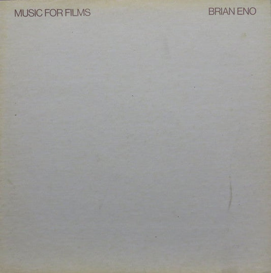 Brian Eno ‎– Music For Films