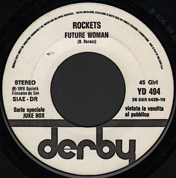 Rockets / Toni – Future Woman / Bella Di Notte - (7"- juke box)