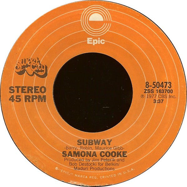 Samona Cooke – Subway - (7")