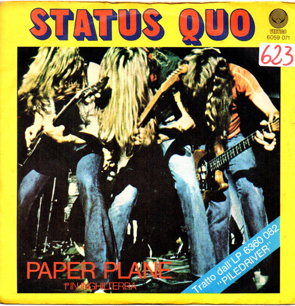 Status Quo – Paper Plane - (7")